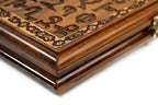 Handmade Wooden Backgammon Set with Armenian Alphabet, 30 cm - photo 8