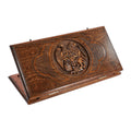 Handmade Wooden Backgammon Set with Armenian Coat of Arms, 50 cm
