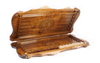 Handmade Walnut Backgammon Set with Armenian Coat of Arms and Ararat Outline, 60 cm - photo 8