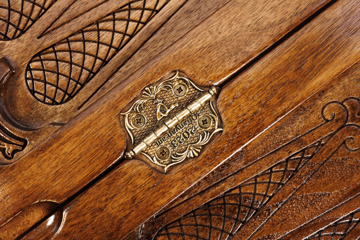 Handmade Walnut Backgammon Set with Armenian Coat of Arms and Ararat Outline, 60 cm - photo 12