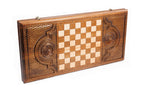 Handmade Wooden Backgammon Set with Armenian Ornament, 60 cm - photo 4