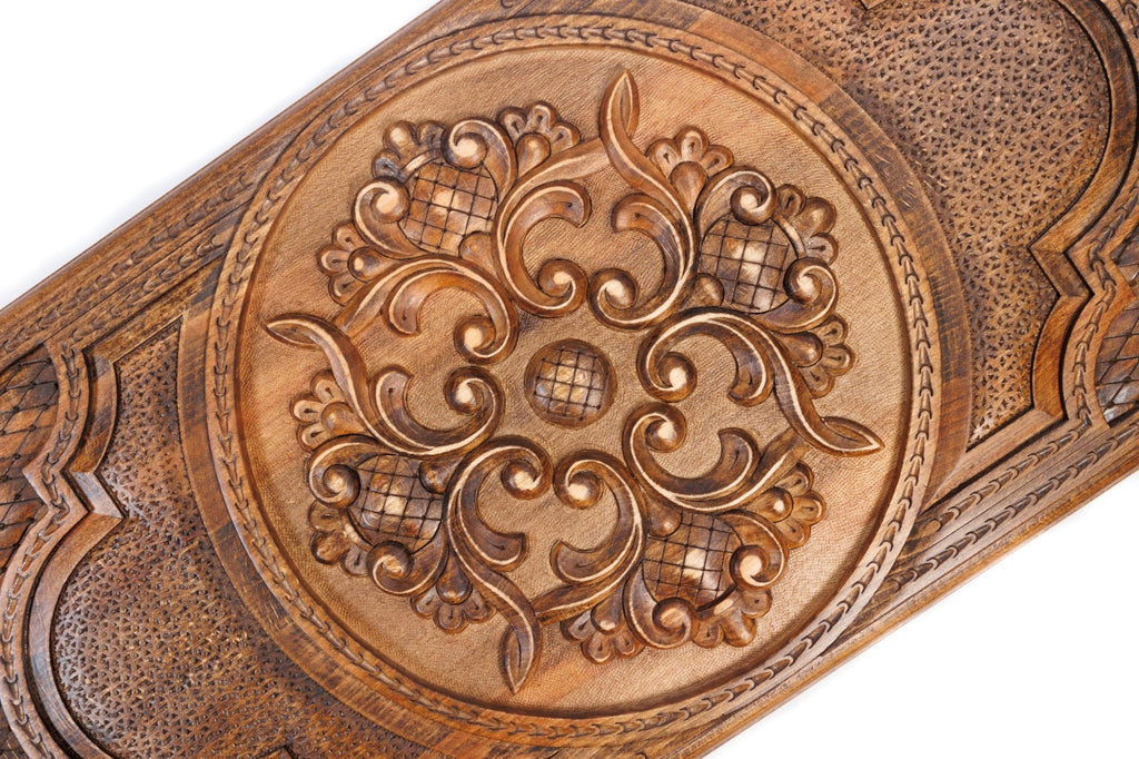 Handmade Wooden Backgammon Set with Armenian Ornament, 60 cm - photo 2
