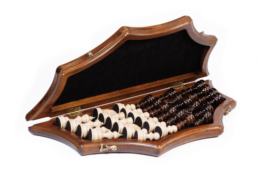 Handmade Wooden Star-Shaped Chess Set, 50 cm - photo 3