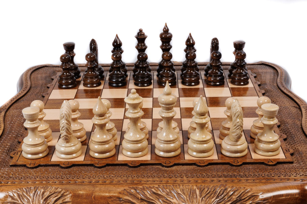 Handmade Wooden Chess Set with Ararat Outline, 50 cm - photo 5