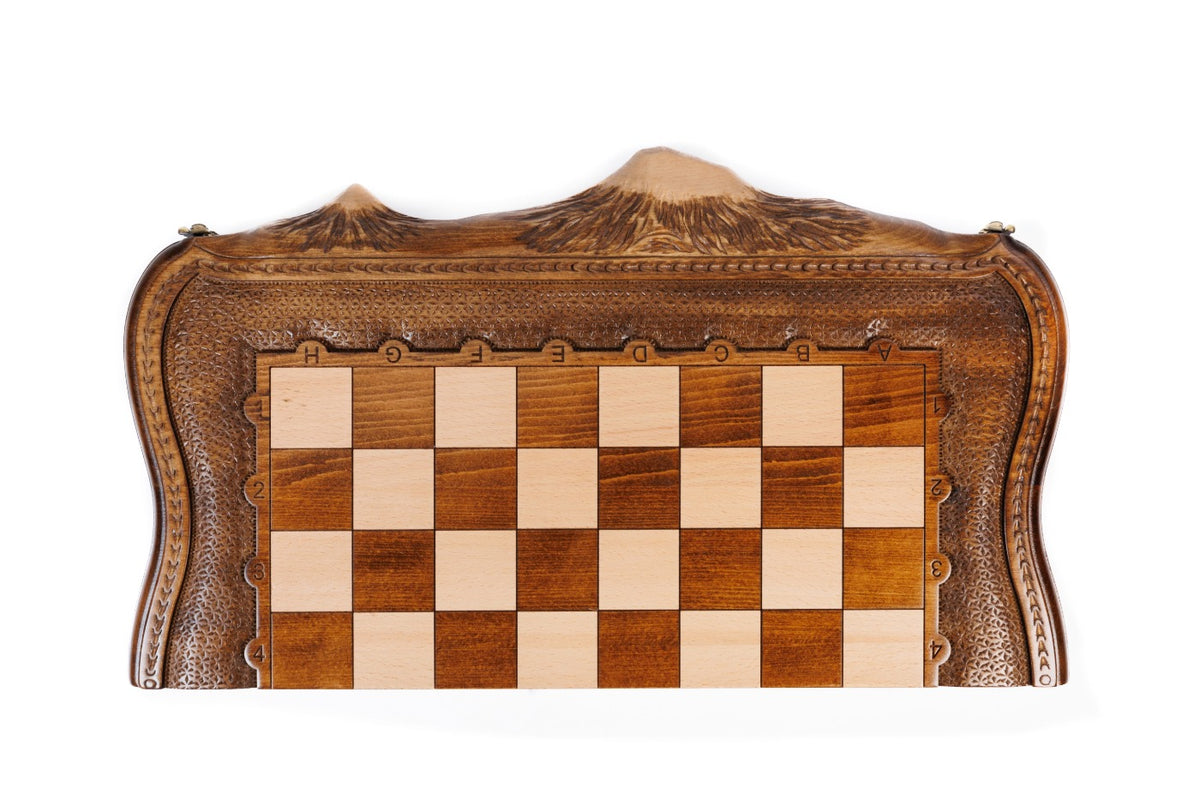 Handmade Wooden Chess Set with Ararat Outline, 50 cm - photo 11