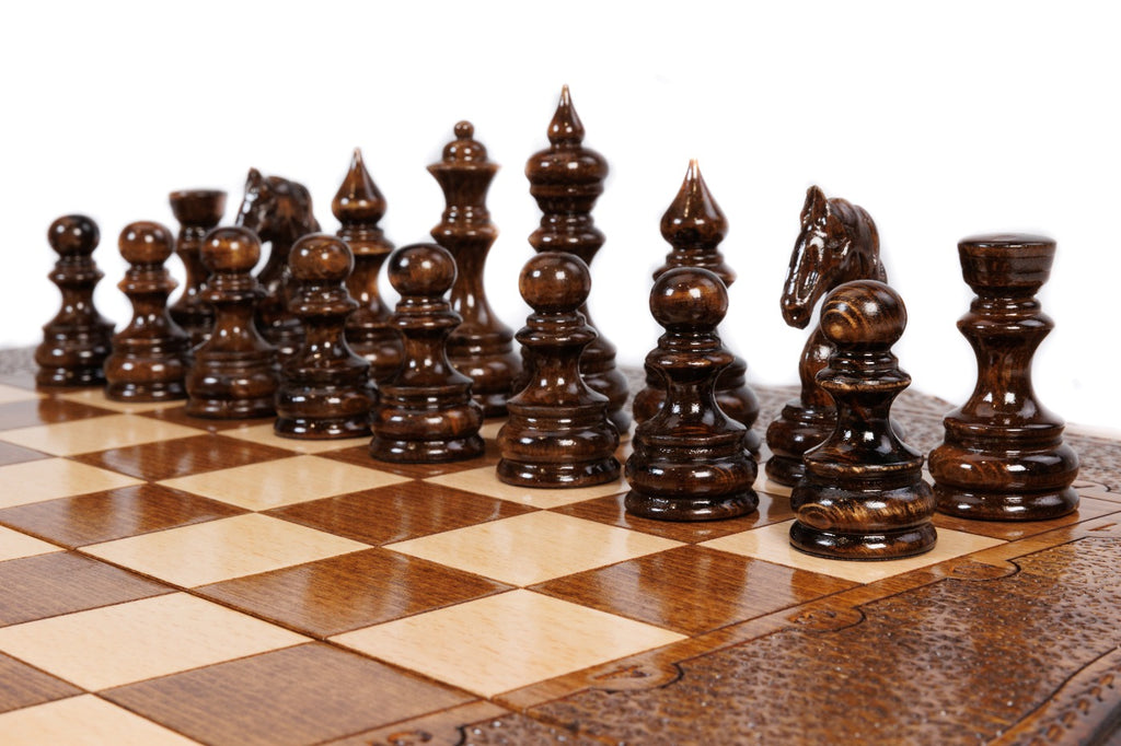 Handmade Wooden Chess and Backgammon Set with Ararat Outline, 60 cm - photo 8