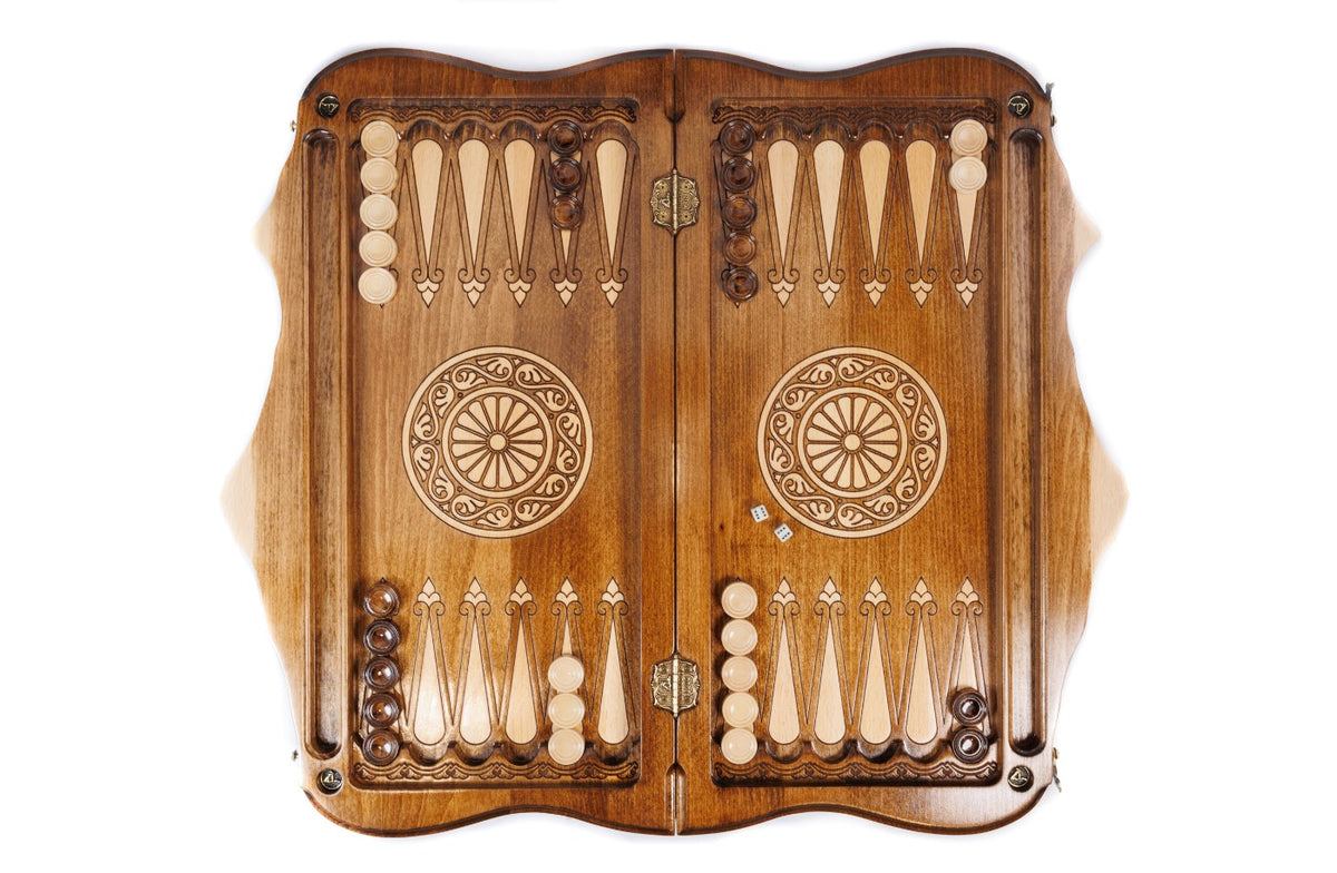 Handmade Wooden Chess and Backgammon Set with Ararat Outline, 60 cm - photo 7