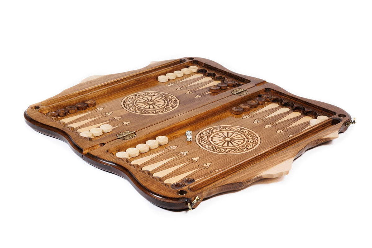 Handmade Wooden Chess and Backgammon Set with Ararat Outline, 60 cm - photo 3