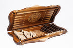 Handmade Wooden Chess and Backgammon Set with Ararat Outline, 60 cm - photo 9