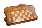 Handmade Wooden Chess and Backgammon Set with Ararat Outline, 60 cm - photo 11