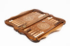 Handmade Wooden Backgammon Set with Armenian Ornament and Ararat Outline, 60 cm - photo 9