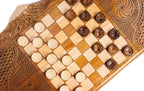 Handmade Wooden Backgammon Set with Armenian Ornament and Ararat Outline, 60 cm - photo 5