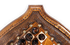 Handmade Wooden Chess Set with Contour Outline, 40 cm - photo 12