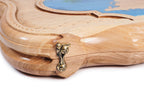 Handmade Walnut Backgammon Set with World Map and Ararat Outline, 60 cm - photo 7