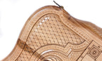 Handmade Walnut Backgammon Set with World Map and Ararat Outline, 60 cm - photo 8