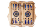 Handmade Walnut Backgammon Set with World Map and Ararat Outline, 60 cm - photo 10