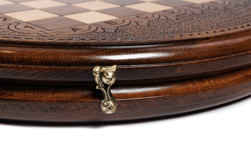 Handmade Wooden Circular Chess Set, 40 cm - photo 11