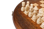 Handmade Wooden Circular Chess Set, 40 cm - photo 12
