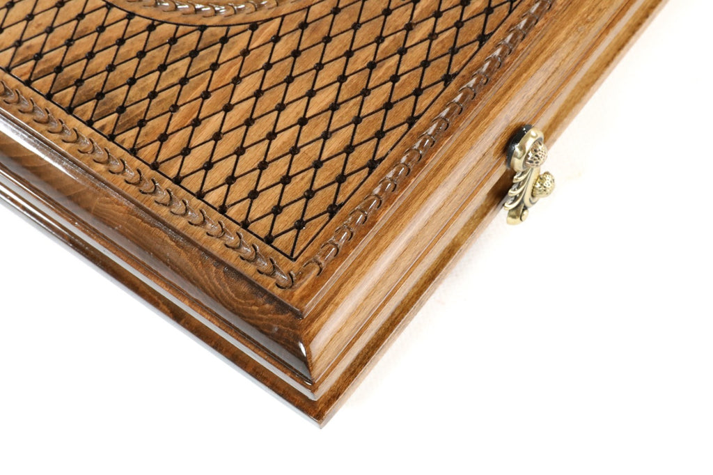 Handmade Wooden Backgammon Set with Mount Ararat, 50 cm - photo 7