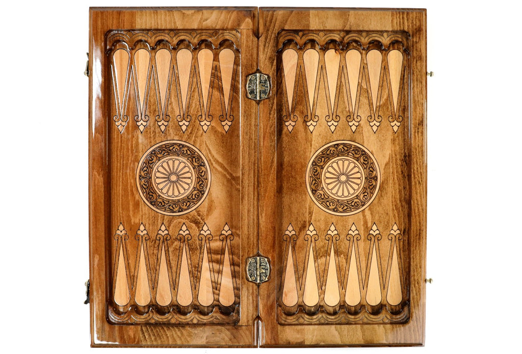 Handmade Wooden Backgammon Set with Mount Ararat, 50 cm - photo 9