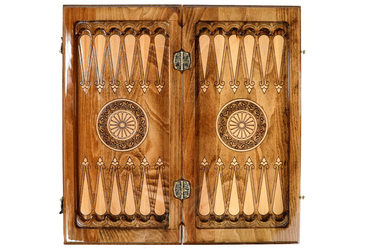Handmade Wooden Backgammon Set with Mount Ararat, 50 cm - photo 9