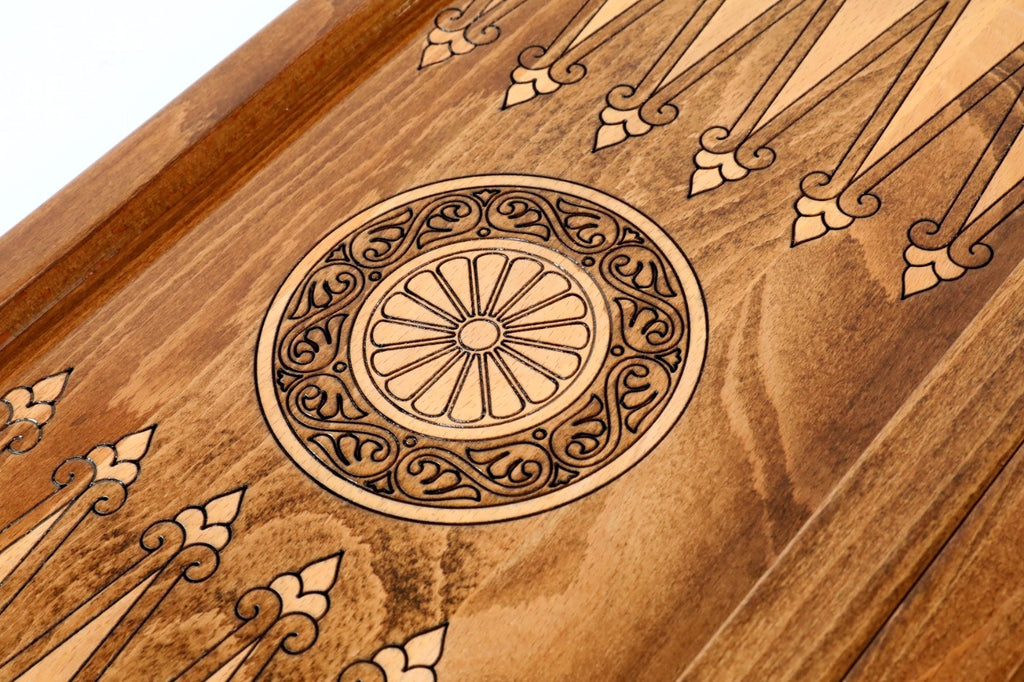 Handmade Wooden Backgammon Set with Mount Ararat, 50 cm - photo 10
