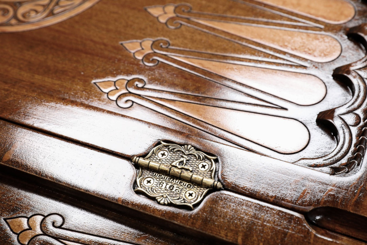Handmade Wooden Backgammon Set with Pomegranate and Ararat Outline, 60 cm - photo 7