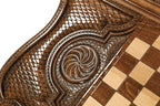 Handmade Wooden Backgammon Set with Pomegranate and Ararat Outline, 60 cm - photo 11