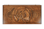 Handmade Tiger & Octagram Two-Sided Backgammon Set, 60 cm