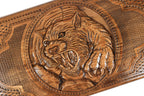 Handmade Tiger & Octagram Two-Sided Backgammon Set, 60 cm
