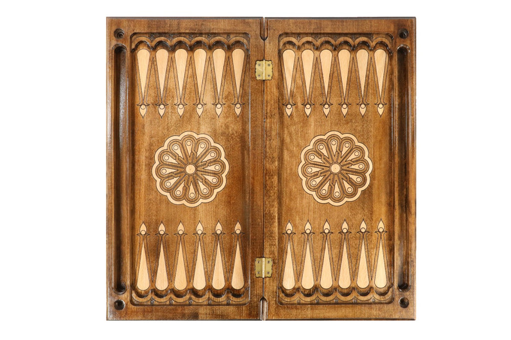 Handmade Wooden Backgammon Set, Classic Board, 60 cm - photo 9