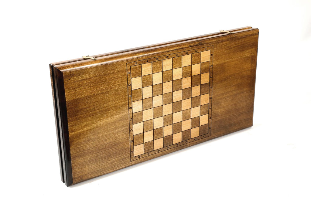 Handmade Wooden Backgammon Set, Classic Board, 60 cm - photo 4