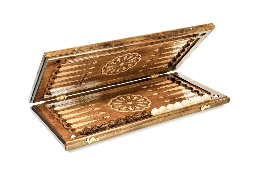 Handmade Wooden Backgammon Set, Classic Board, 60 cm - photo 5