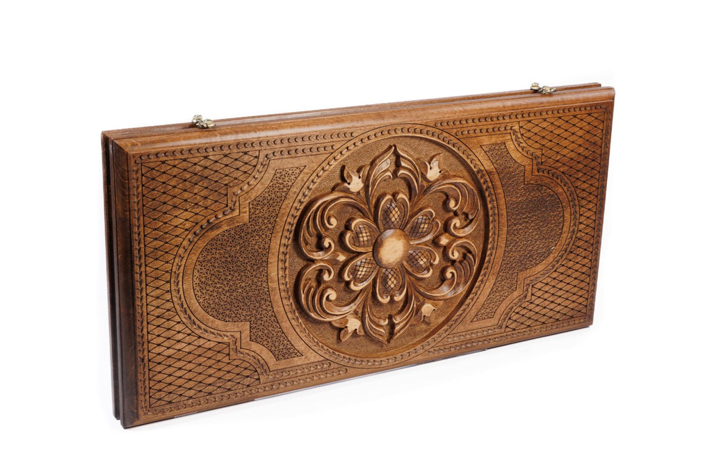 Handmade Wooden Backgammon Set with Armenian Ornament, 60 cm - photo 6