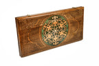 Handmade Wooden Backgammon Set with Armenian Ornament and Epoxy Resin, 60 cm - photo 7
