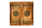 Handmade Wooden Backgammon Set with Armenian Ornament and Epoxy Resin, 60 cm - photo 11