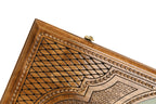 Handmade Wooden Backgammon Set with Armenian Ornament and Epoxy Resin, 60 cm - photo 10