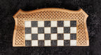 Handmade Walnut Chess and Backgammon Set with Contour Outline, 60 cm - photo 8