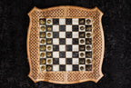 Handmade Walnut Chess and Backgammon Set with Contour Outline, 60 cm - photo 11