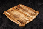 Handmade Walnut Chess and Backgammon Set with Contour Outline, 60 cm - photo 3