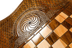 Handmade Wooden Backgammon Set with Church of St. Gayane and Ararat Outline, 60 cm - photo 10