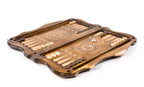 Handmade Wooden Backgammon Set with Tiger and Ararat Outline, 60 cm - photo 3