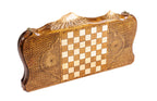 Handmade Wooden Backgammon Set with Tiger and Ararat Outline, 60 cm - photo 4