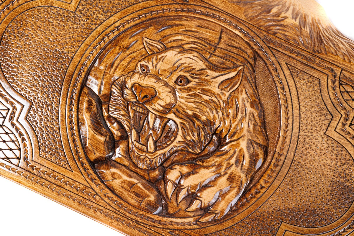Handmade Wooden Backgammon Set with Tiger and Ararat Outline, 60 cm - photo 2