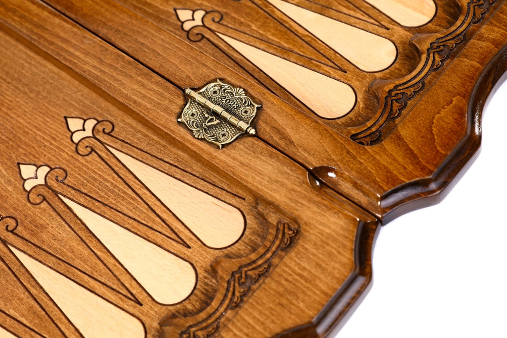 Handmade Wooden Backgammon Set with Armenian Coat of Arms, 60 cm - photo 10