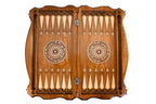 Handmade Wooden Backgammon Set with Armenian Coat of Arms, 60 cm - photo 11