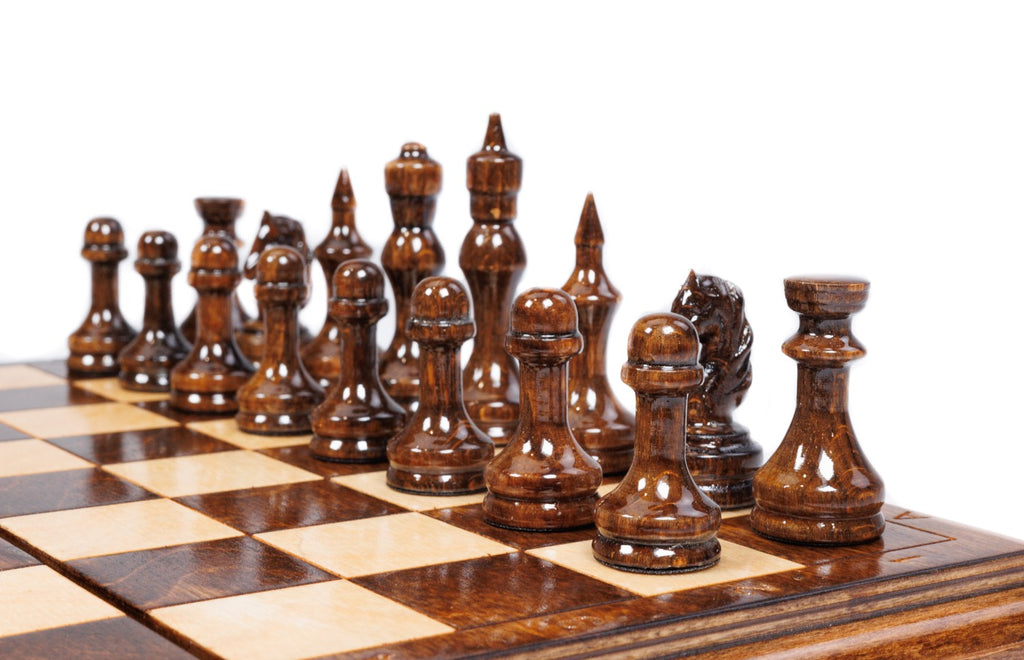 Handmade Wooden Chess Set, Classic Board, 30 cm - photo 7