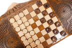 Handmade Wooden Backgammon Set with Eternity Sign and Ararat Outline, 60 cm - photo 11