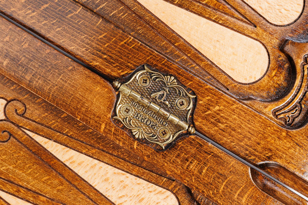 Handmade Wooden Backgammon Set with Eternity Sign and Ararat Outline, 60 cm - photo 12