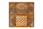 Handmade Wooden Backgammon Set with Horses, 60 cm - photo 8